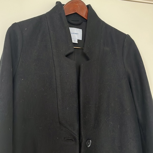 Old Navy lapel collar wool blend coat - Picture 2 of 4
